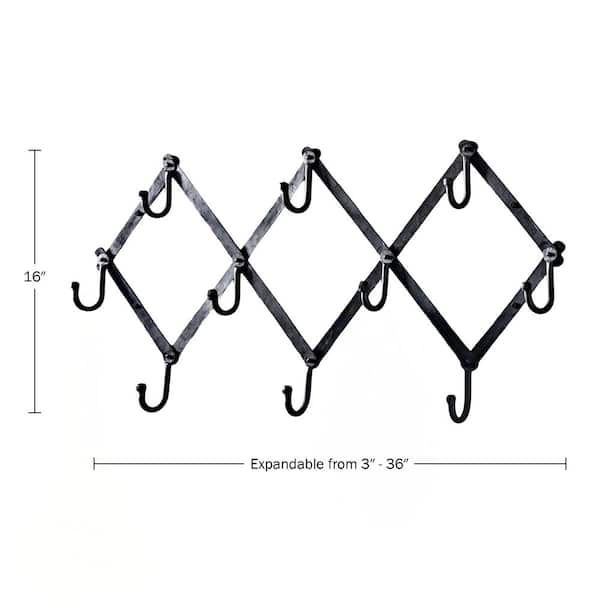 KINGS COUNTY TOOLS Accordion Wall Hanger, Black GW89A05-34 - The