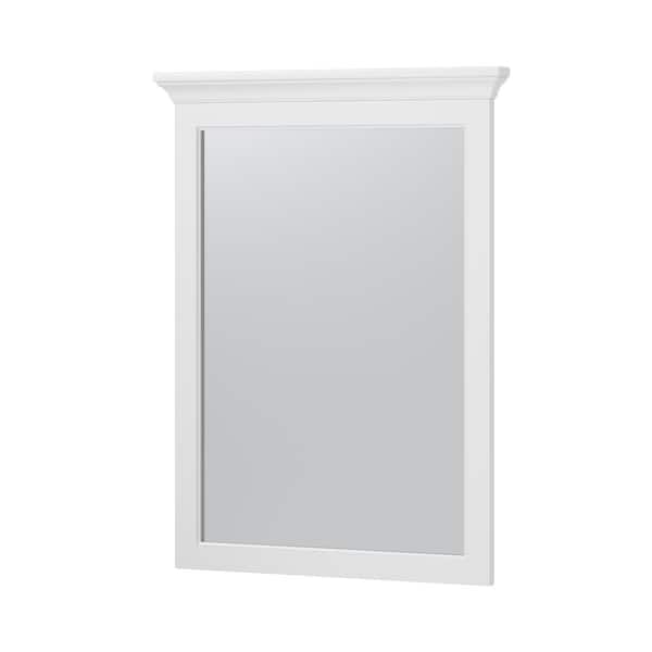 Unbranded 24 in. W x 32 in. H Rectangular Wood Framed Wall Mount Modern Decor Bathroom Vanity Mirror