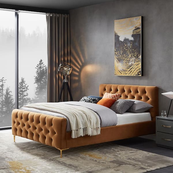Ashcroft Furniture Co Bellinda Solid Wood Frame Queen Size