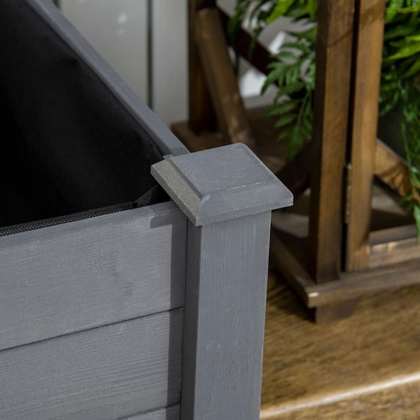 ハッシュ Yard Bags Raised Garden Bed Liner, Waterproof Raised Flower