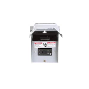 60 Amp Outdoor Non-Fusible Pullout AC Disconnect with 15 Amp GFCI Receptacle
