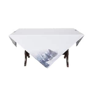 0.1 in. H x 60 in. W x 84 in. D Winter Wonderland Christmas Tablecloth