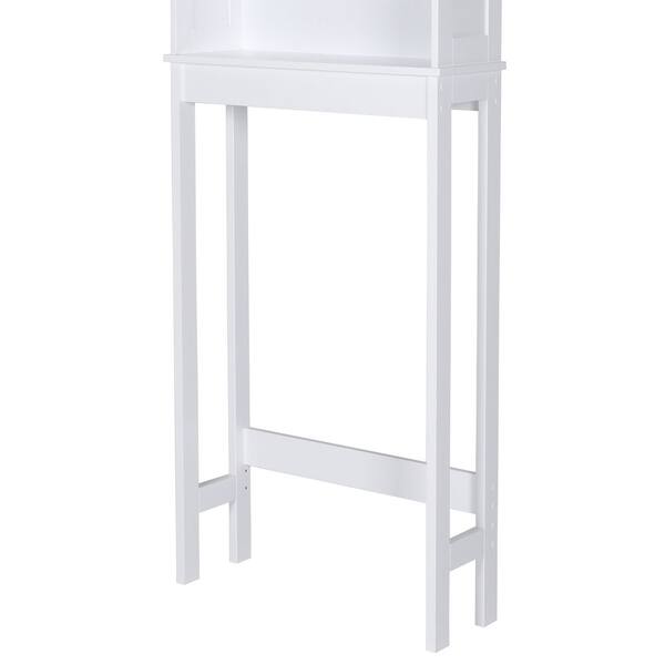 VEIKOUS 22.4 in. W x 67 in. H x 7.4 in. D White Bathroom Over-the 
