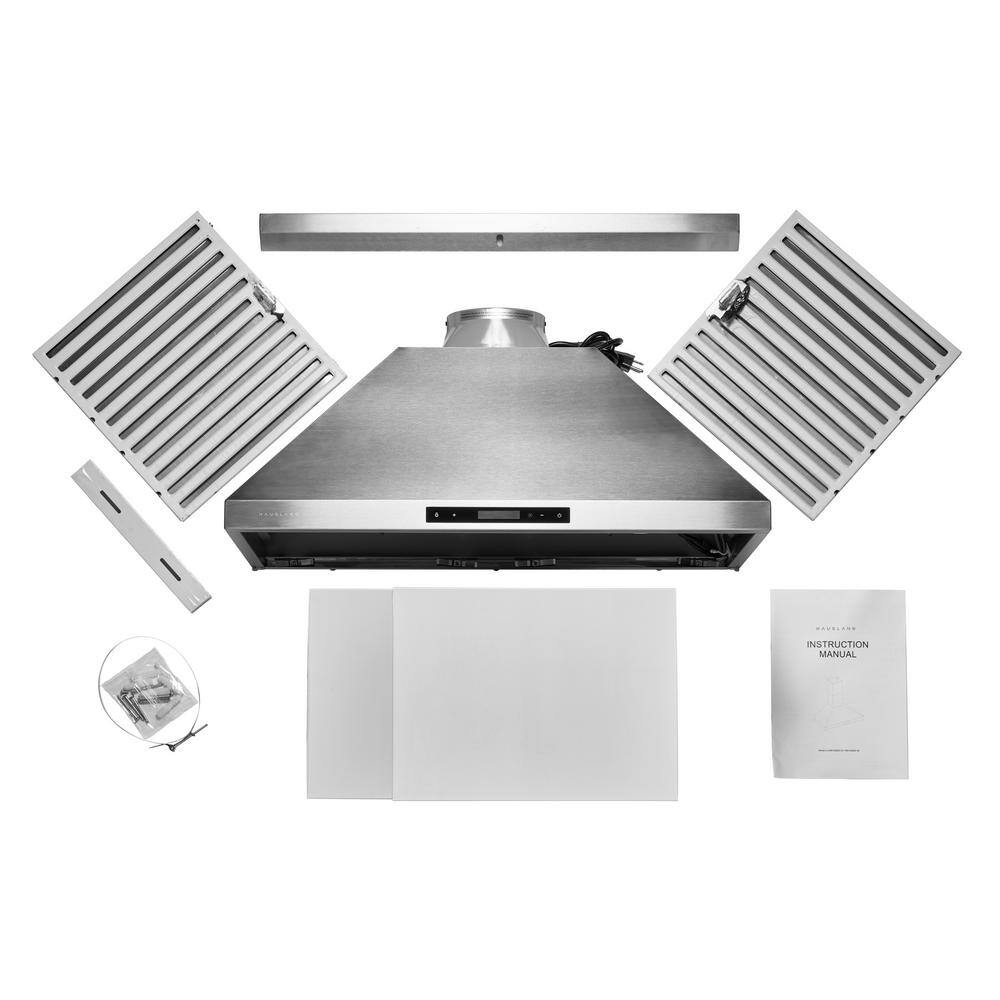 Hauslane 30" Stainless Steel Convertible Wall Mounted Range Hood