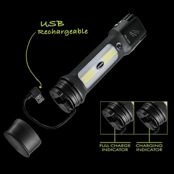 FLATEYE F-310 High Performance UNROUND Flashlight CREE LED Multi Position  Waterproof ＆ Shockproof 310 Lumens (FL-6960)
