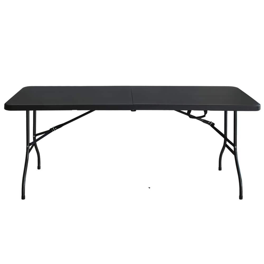 6 ft. Folding Portable Table Plastic for Camping, Picnics, Parties, High Lo