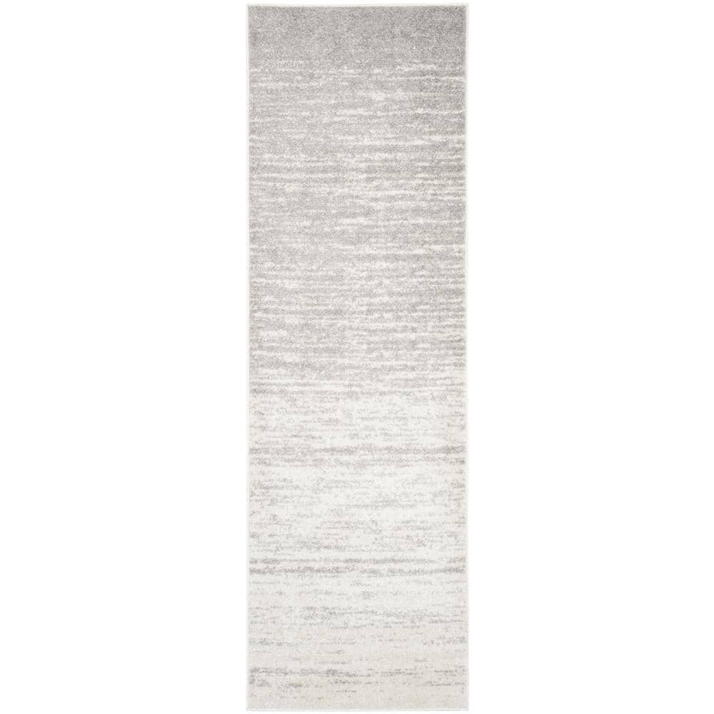 Adirondack Ivory/Silver 10 ft. x 14 ft. Solid Area Rug