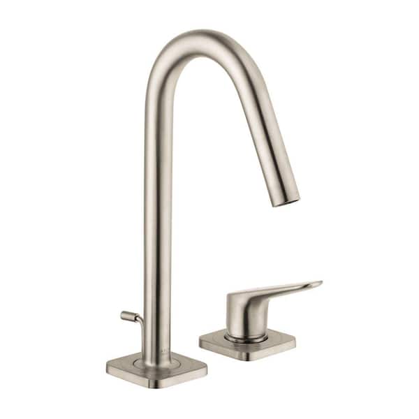Hansgrohe Citterio M 4 in. Minispread 1-Handle High-Arc Bathroom Faucet in Brushed Nickel