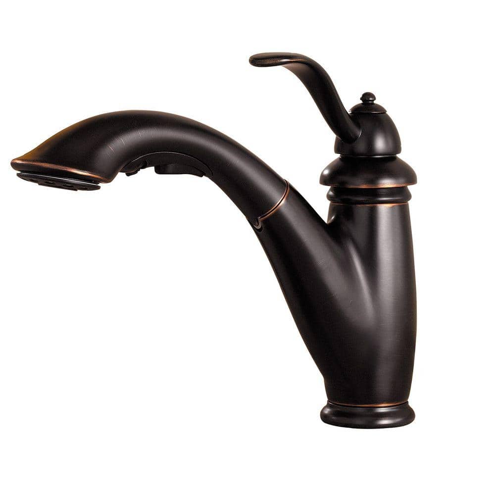 Pfister Marielle Single Handle Pull Out Sprayer Kitchen Faucet In Tuscan Bronze Lg Yy The