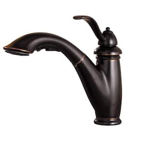Marielle Single-Handle Pull-Out Sprayer Kitchen Faucet in Tuscan Bronze