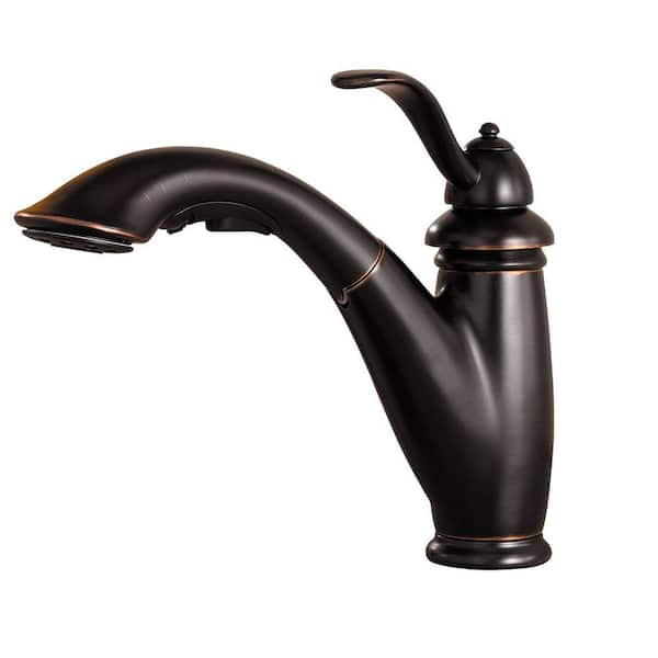 Pfister Marielle Single-Handle Pull-Out Sprayer Kitchen Faucet in Tuscan Bronze