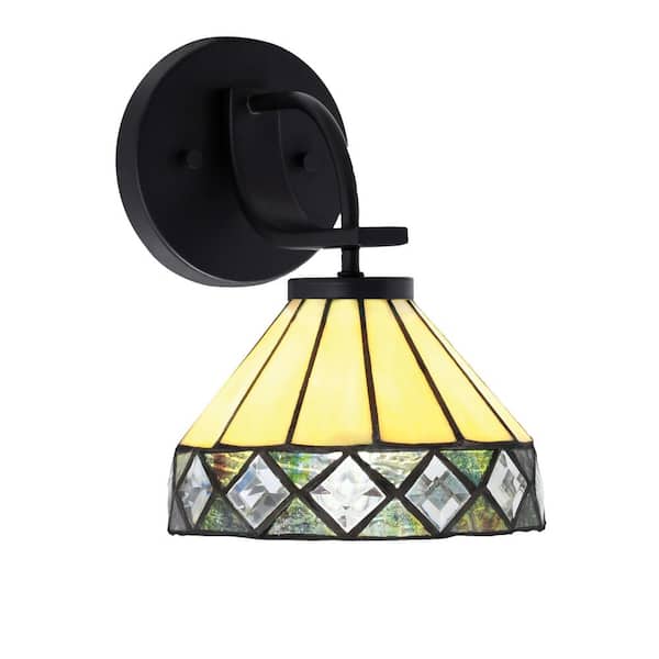 Unbranded Olympia 1-Light Matte Black Wall Sconce