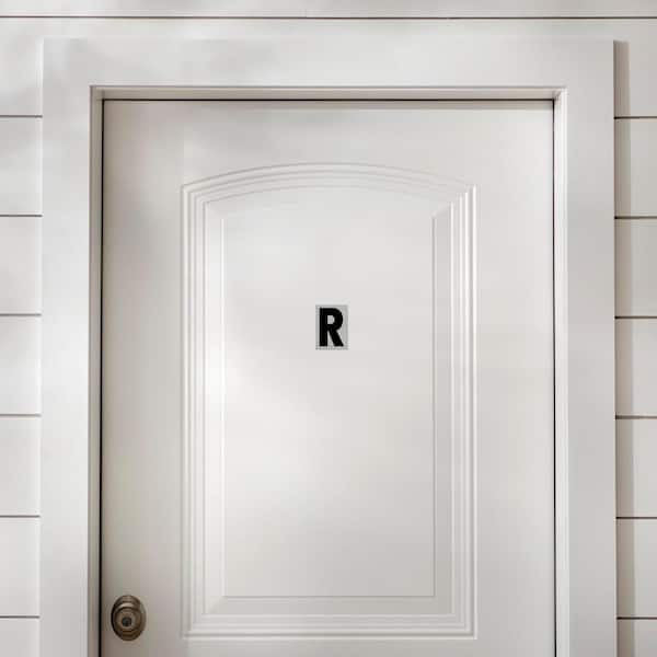 3 in. Vinyl Reflective Letter R Mailbox Sticker