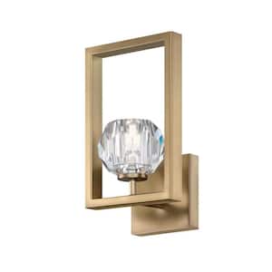 Zoa 1-Light Brushed Brass LED Wall Sconce
