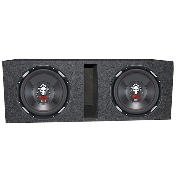 Audio Systems 12 in. 4600 Watt Car Subwoofers Plus Sub Box 2 x P126DVC + QBASS12 - The Home