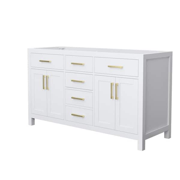 Beckett 59 in. Bath Vanity Cabinet without Top in White