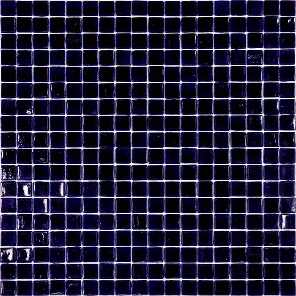"Skosh 4"" x 6"" Glossy Indigo Blue Glass Mosaic Uniform square Wall and Floor Sample Tile (0.13 sq. ft./Piece) (1-Pack)" price history on PriceWatchPro