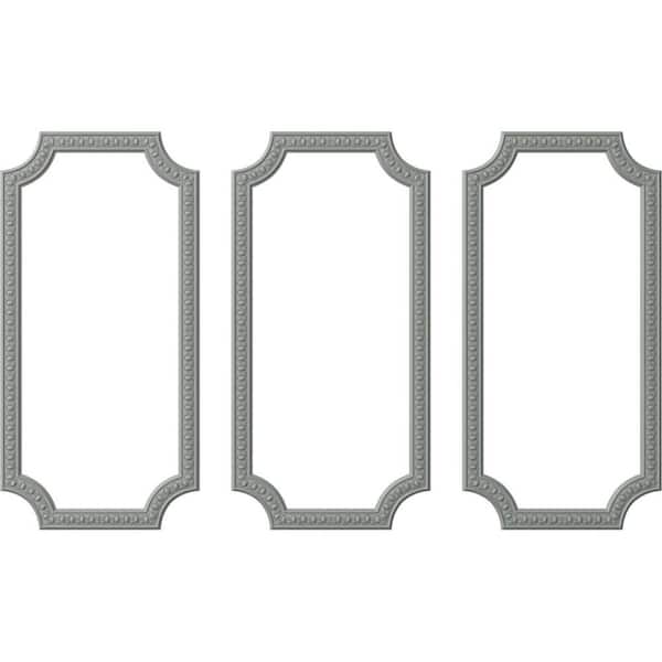 Ekena Millwork 13.35 Sq. Ft. Unfinished Polyurethane Caputo Egg and Dart Panel Moulding Kit (Triple Panel)