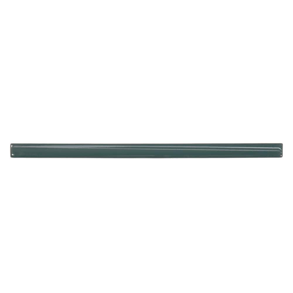 Marin 0.5 in. x 12 in. Jolly Miter Edge Ceramic Trim in Ocean Teal price history on PriceWatchPro