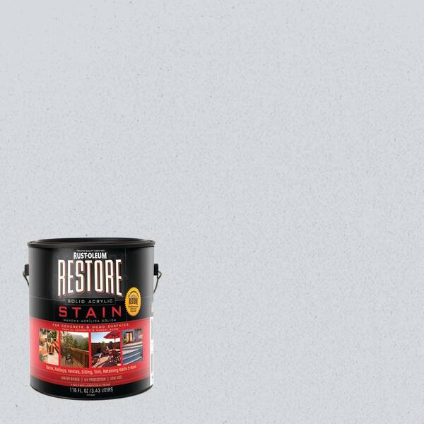 Rust-Oleum Restore 1 gal. Mist Solid Acrylic Exterior Concrete and Wood Stain