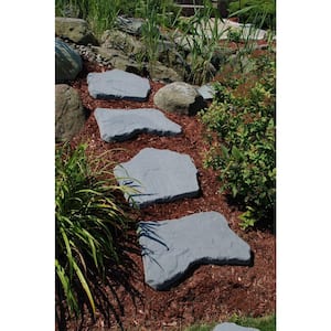 20 in. and 21 in. Irregular Blue Concrete Step Stone Kit (20-Piece)