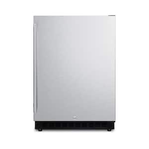 24 in. W 4.8 cu. ft. Mini Fridge in Stainless Steel without Freezer, ADA Compliant