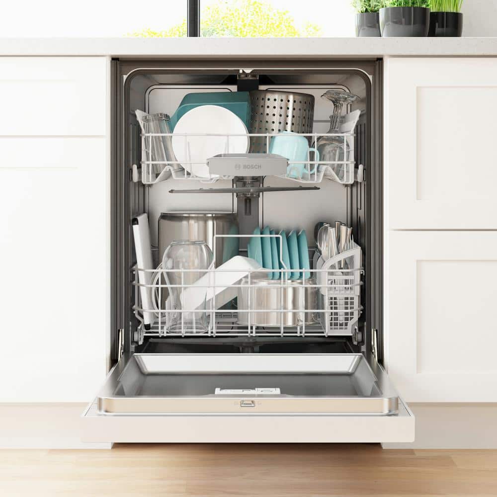 24" Stainless Steel Built-In Dishwasher with Front Control and 3rd Rack