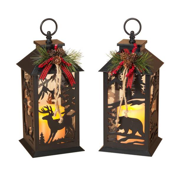 Unbranded 12 in. Battery Operated Lanterns (Set of 2)