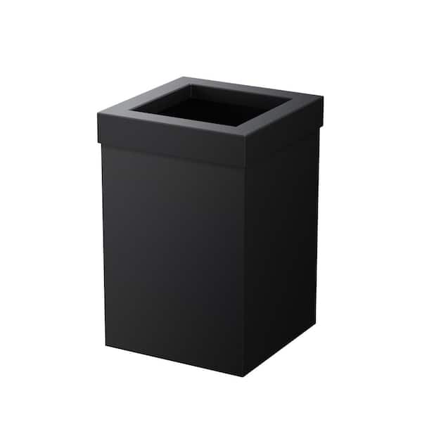 Gatco Modern Waste Can Square in Matte Black