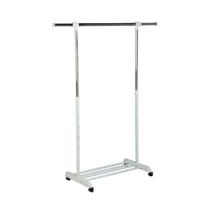 Chrome Steel Clothes Rack 53.35 in. W x 62.99 in. H
