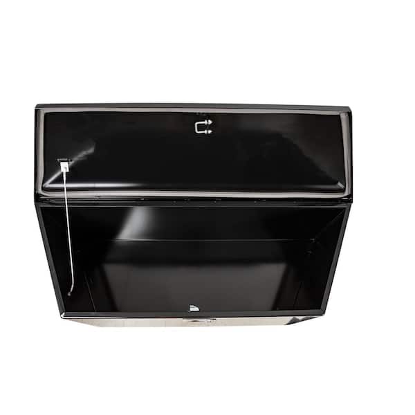 Buyers Products Company 16 in. x 16 in. x 49 in. Gloss Black Steel Trailer Tongue Truck Tool Box Buyers Products Company 16 in. x 16 in. x 49 in. Gloss Black Steel Trailer Tongue Truck Tool Box