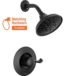 Esato Single-Handle 5-Spray Shower Faucet with H2Okinetic in Matte Black (Valve Included)