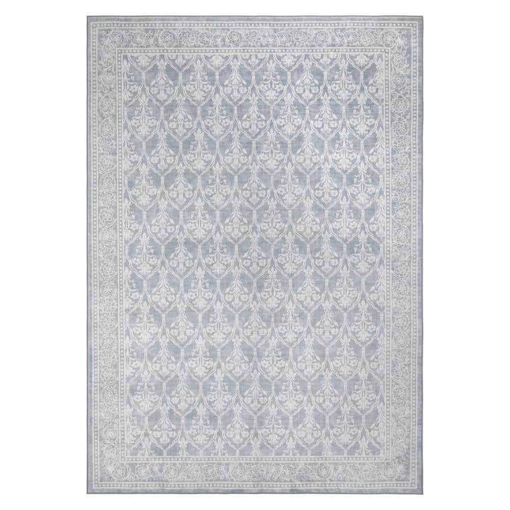 Eden 6 ft. X 9 ft. Gray Trellis Machine Washable Area Rug price history on PriceWatchPro