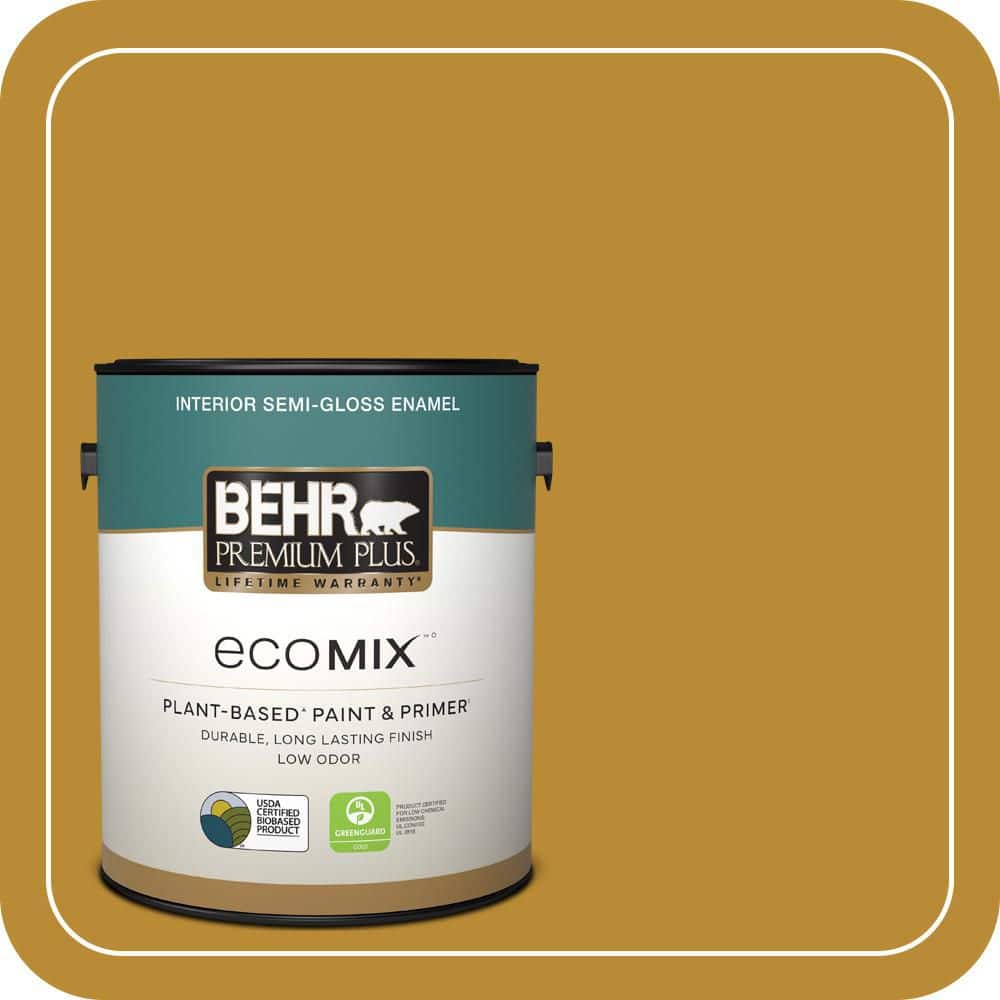 1 gal. #S-H-340 Treasures Semi-Gloss Enamel EcoMix Plant-Based Interior Paint & Primer price history on PriceWatchPro