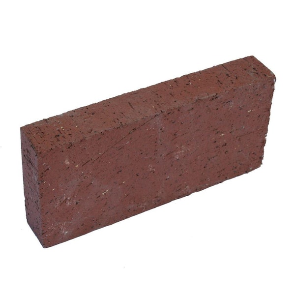 Unbranded 7-5/8 in. x 1-1/4 in. x 3-5/8 in. Red Clay Brick