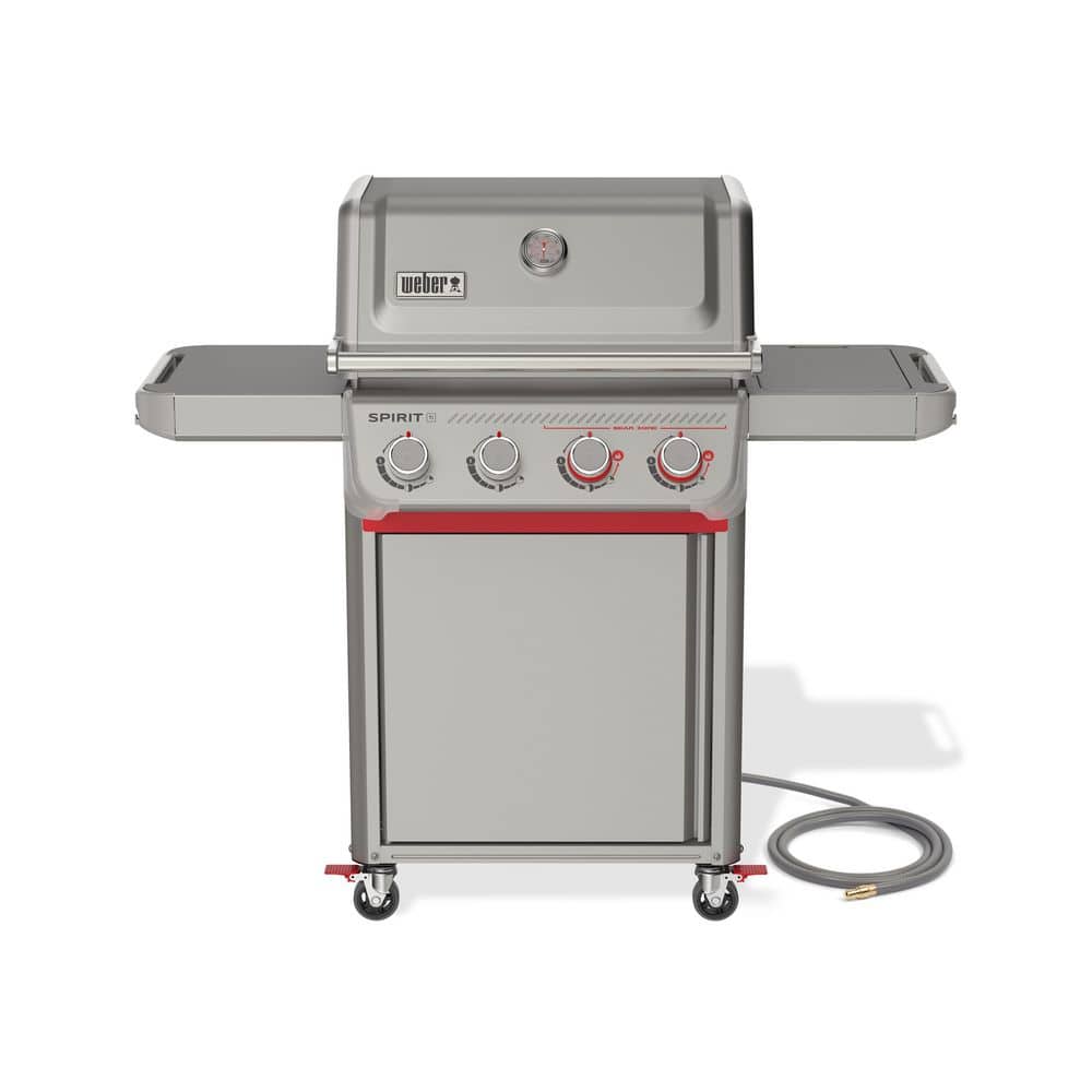Spirit E-425C 4-Burner Natural Gas Grill in Titanium with Sear Zone