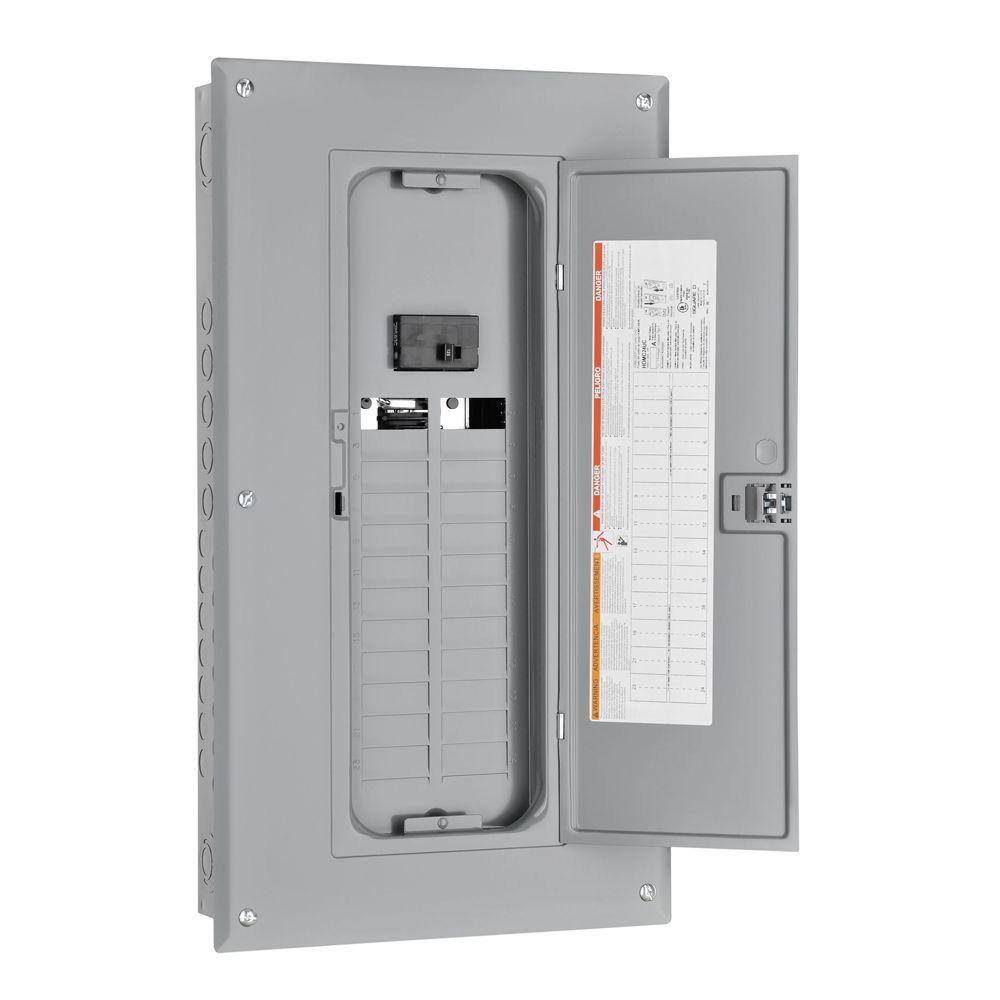 Square D Homeline 125 Amp 24 Space 24 Circuit Indoor Main Breaker Load Center With Cover Hom24m125c The Home Depot