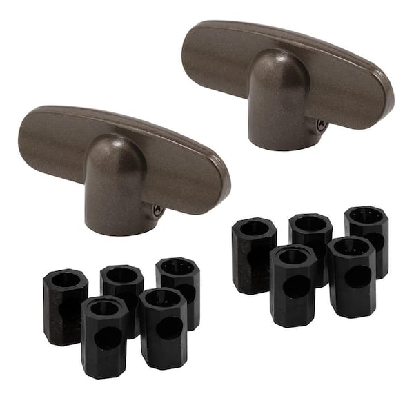 Universal, Bronze Tee-Crank Casement Window Handle (2-pack)