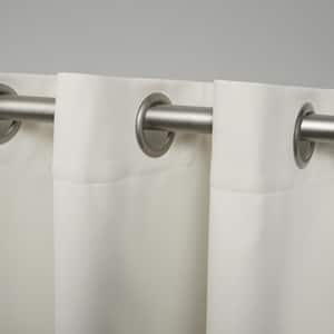 Academy Ivory Solid Blackout Grommet Top Curtain, 52 in. W x 63 in. L (Set of 2)