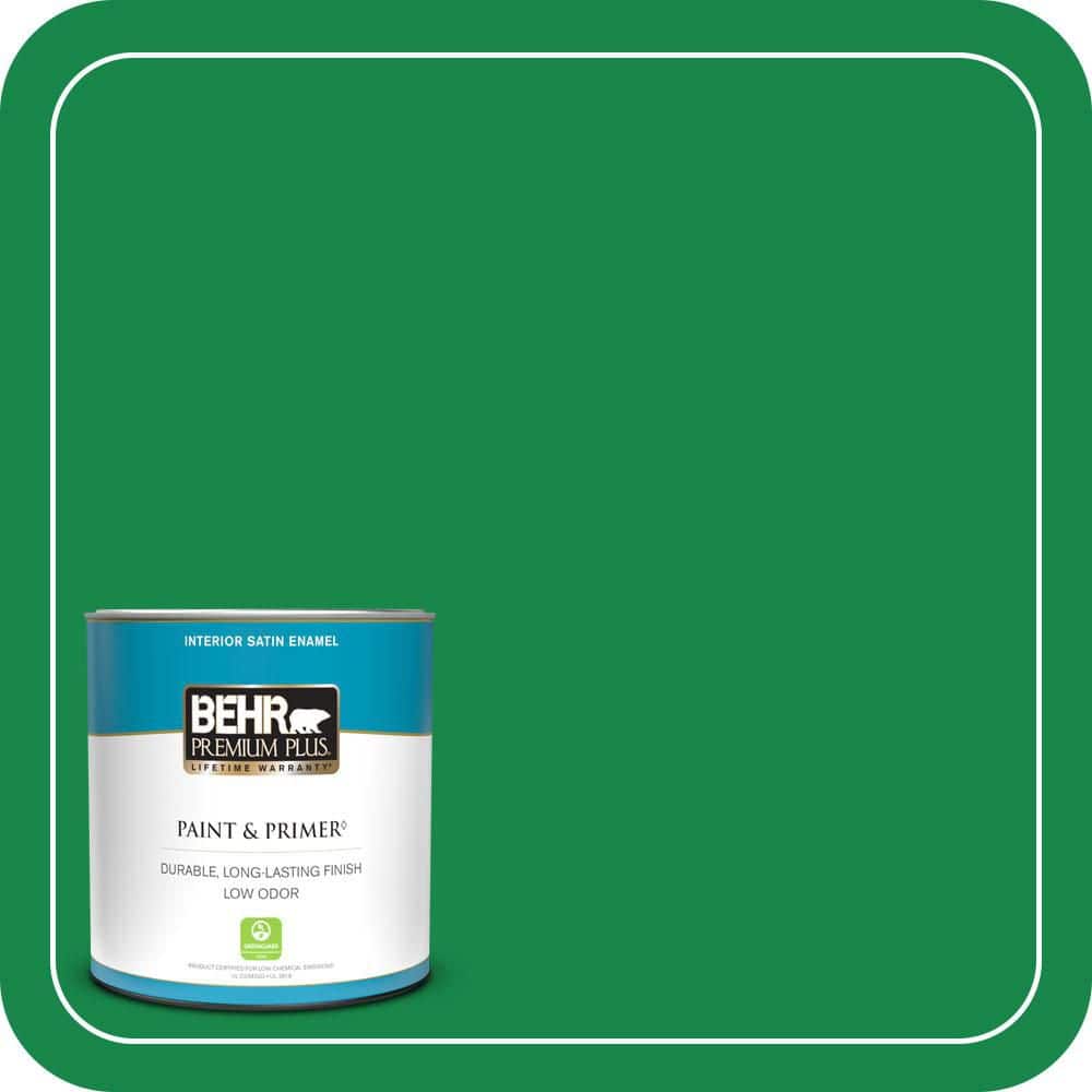 1 qt. #460B-6 Chlorophyll Satin Enamel Low Odor Interior Paint & Primer price history on PriceWatchPro