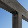 Simpson Strong-Tie Outdoor Accents Avant Collection ZMAX, Black Powder-Coated 90-degree Angle for 6x Lumber APVA6