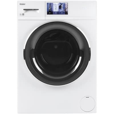 2.4 cu. ft. Smart High-Efficiency Stackable White Front Load Washing Machine with Steam, ENERGY STAR