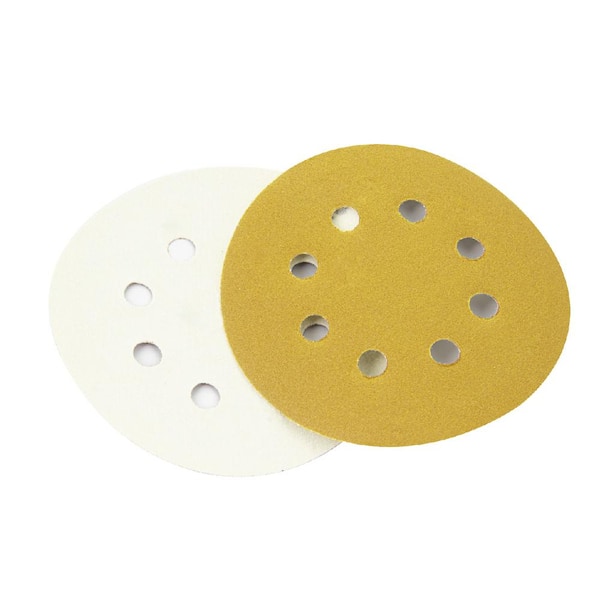 50x 7 Inch Sandpaper Sanding Disc Hook Loop Backed Pad Polishing Pads 40-120Grit 