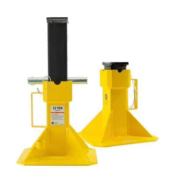 ESCO 22-Ton Heavy-Duty Jack Stands with Locking Support Pin, 1