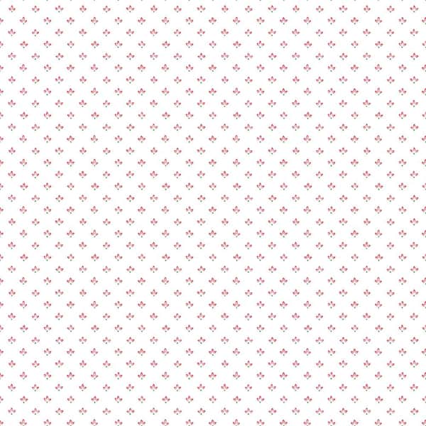 Unbranded Tri Leaf Red/Green/White Matte Finish Vinyl on Non-Woven Non-Pasted Wallpaper Roll