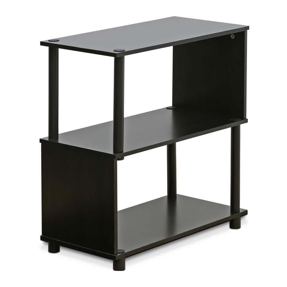 Espresso 3-Tier Adjustable Wood Storage Rack