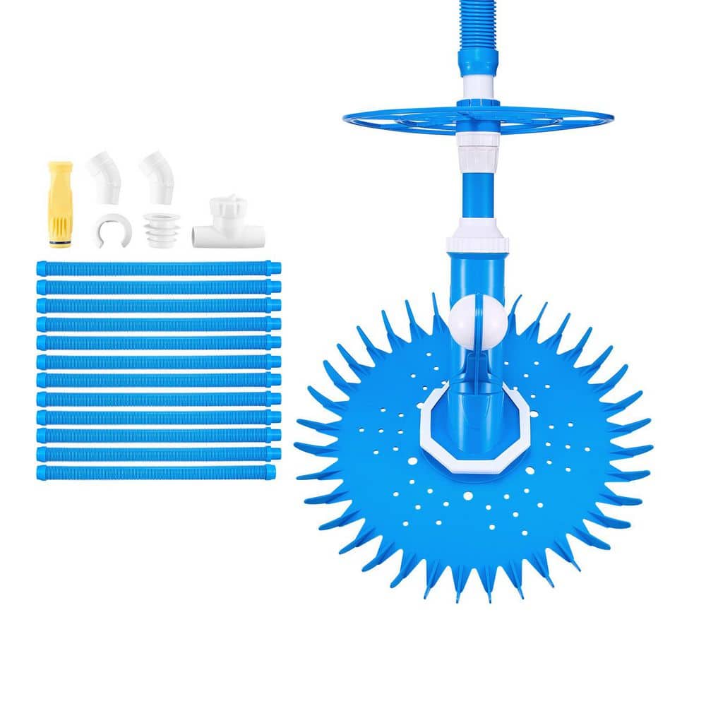 Suction Pool Cleaner, Automatic Pool Vacuum Cleaner, Pool Vacuum for In-ground Pool and Above-ground Pool, with 12 Hoses