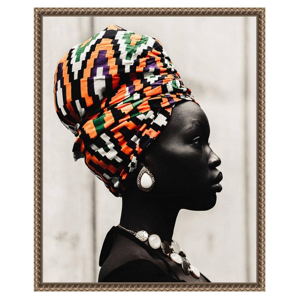16"x20" Bronze Framed Canvas Portrait Wall Art