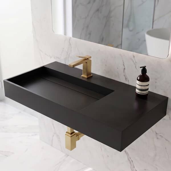 Juniper 36 in. Wall Mounted Bathroom Sink Solid Surface