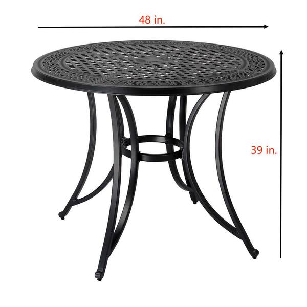 48 inch round on sale outdoor table